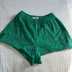 Green Shiny Bottoms Frankie’s Bikinis